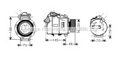 BWK328 Kompresor, klimatizace AVA QUALITY COOLING