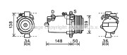 BWK408 Kompresor, klimatizace AVA QUALITY COOLING