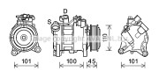 BWK499 Kompresor, klimatizace AVA QUALITY COOLING