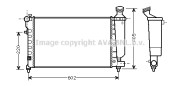 CN2197 Chladič, chlazení motoru AVA QUALITY COOLING