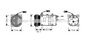 CNK222 Kompresor, klimatizace AVA QUALITY COOLING