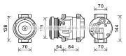 CTK055 Kompresor, klimatizace AVA QUALITY COOLING