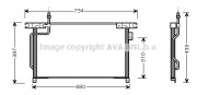 DN5202 Kondenzátor, klimatizace AVA QUALITY COOLING