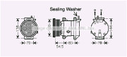 DWK091 Kompresor, klimatizace AVA QUALITY COOLING