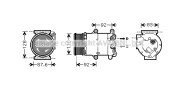 FDK477 Kompresor, klimatizace AVA QUALITY COOLING