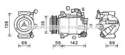 FDK603 Kompresor, klimatizace AVA QUALITY COOLING