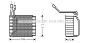 FDV110 Výparník, klimatizace AVA QUALITY COOLING