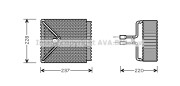 FDV371 Výparník, klimatizace AVA QUALITY COOLING