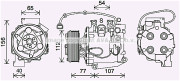 HDK311 Kompresor, klimatizace AVA QUALITY COOLING