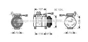 IVK077 Kompresor, klimatizace AVA QUALITY COOLING