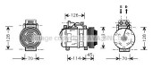 MSK274 Kompresor, klimatizace AVA QUALITY COOLING