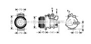 MSK439 Kompresor, klimatizace AVA QUALITY COOLING