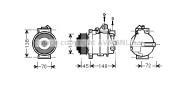 MSK561 Kompresor, klimatizace AVA QUALITY COOLING