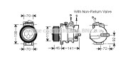 MSK569 Kompresor, klimatizace AVA QUALITY COOLING