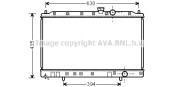 MT2237 Chladič, chlazení motoru AVA QUALITY COOLING