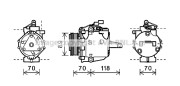 MTK224 Kompresor, klimatizace AVA QUALITY COOLING