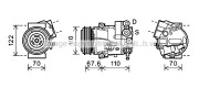 OLK605 Kompresor, klimatizace AVA QUALITY COOLING