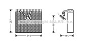 OLV328 Výparník, klimatizace AVA QUALITY COOLING