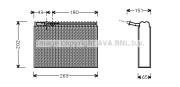 PEV062 Výparník, klimatizace AVA QUALITY COOLING