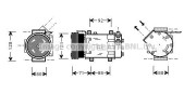 RTAK127 Kompresor, klimatizace AVA QUALITY COOLING