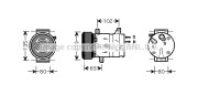 RTK440 Kompresor, klimatizace AVA QUALITY COOLING