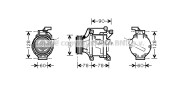 TOK443 Kompresor, klimatizace AVA QUALITY COOLING