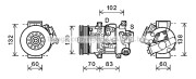 TOK627 Kompresor, klimatizace AVA QUALITY COOLING