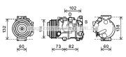 TOK639 Kompresor, klimatizace AVA QUALITY COOLING