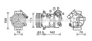 VOK191 Kompresor, klimatizace AVA QUALITY COOLING