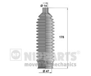 J2840504 Sada měchů, řízení NIPPARTS