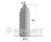 J2858000 Sada měchů, řízení NIPPARTS