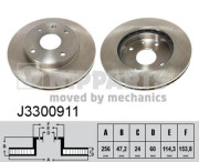 J3300911 Brzdový kotouč NIPPARTS