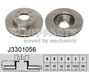 J3301056 Brzdový kotouč NIPPARTS