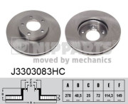 J3303083HC Brzdový kotouč NIPPARTS