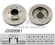 J3305061 Brzdový kotouč NIPPARTS