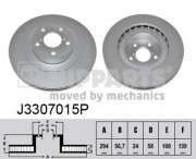 J3307015P Brzdový kotouč NIPPARTS