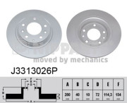 J3313026P Brzdový kotouč NIPPARTS