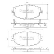 J3602087 Sada brzdových destiček, kotoučová brzda NIPPARTS