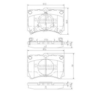 J3603026 Sada brzdových destiček, kotoučová brzda NIPPARTS