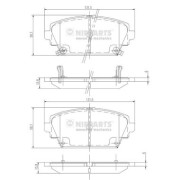 J3604047 NIPPARTS sada brzdových platničiek kotúčovej brzdy J3604047 NIPPARTS