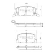 J3612009 NIPPARTS sada brzdových platničiek kotúčovej brzdy J3612009 NIPPARTS