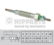 J5715011 NIPPARTS żeraviaca sviečka J5715011 NIPPARTS