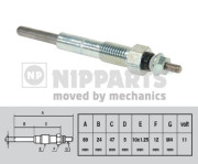 J5719001 NIPPARTS żeraviaca sviečka J5719001 NIPPARTS