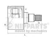 N2834002 Sada kloubů, hnací hřídel NIPPARTS