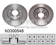 N3300548 Brzdový kotouč NIPPARTS