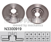 N3300919 Brzdový kotouč NIPPARTS