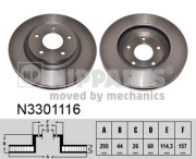 N3301116 Brzdový kotouč NIPPARTS