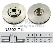 N3302171L Brzdový kotouč NIPPARTS