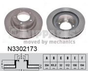 N3302173 Brzdový kotouč NIPPARTS