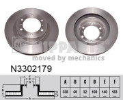 N3302179 Brzdový kotouč NIPPARTS